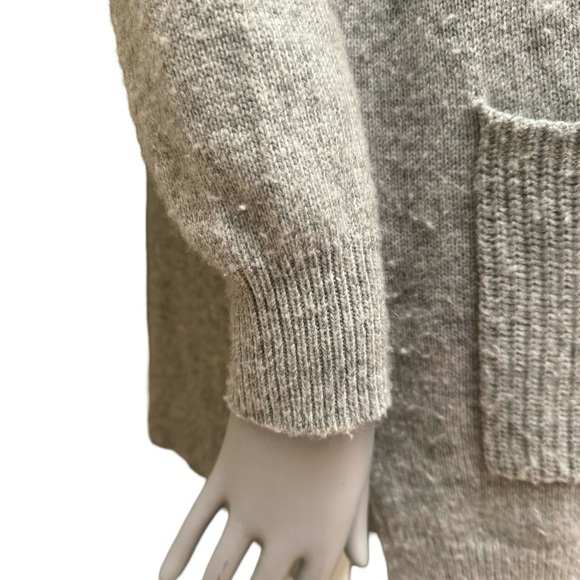 MARINE LAYER Open Front Cashmere Blend Gray Long Cardigan Size Large - Picture 7 of 14